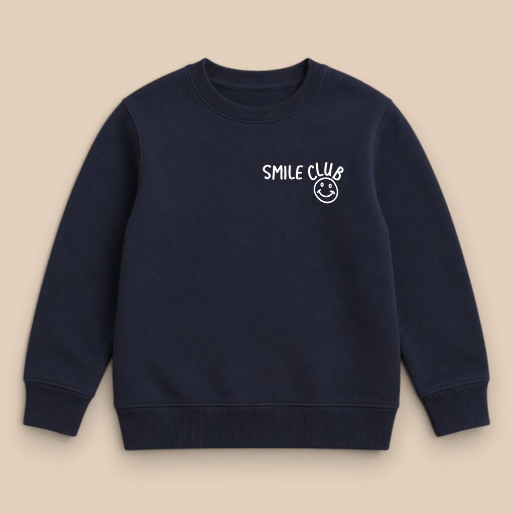 Personalised Kids' Smile Club Sweatshirt