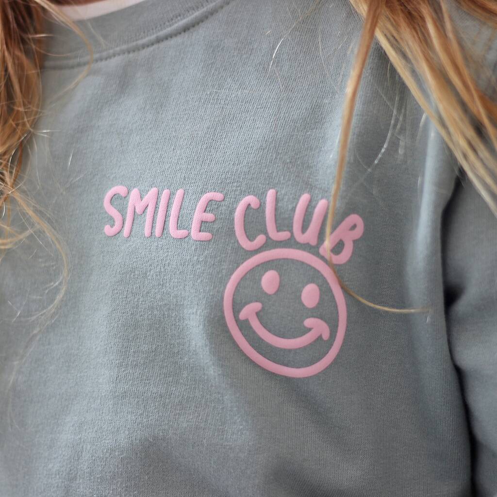 Personalised Kids' Smile Club Sweatshirt