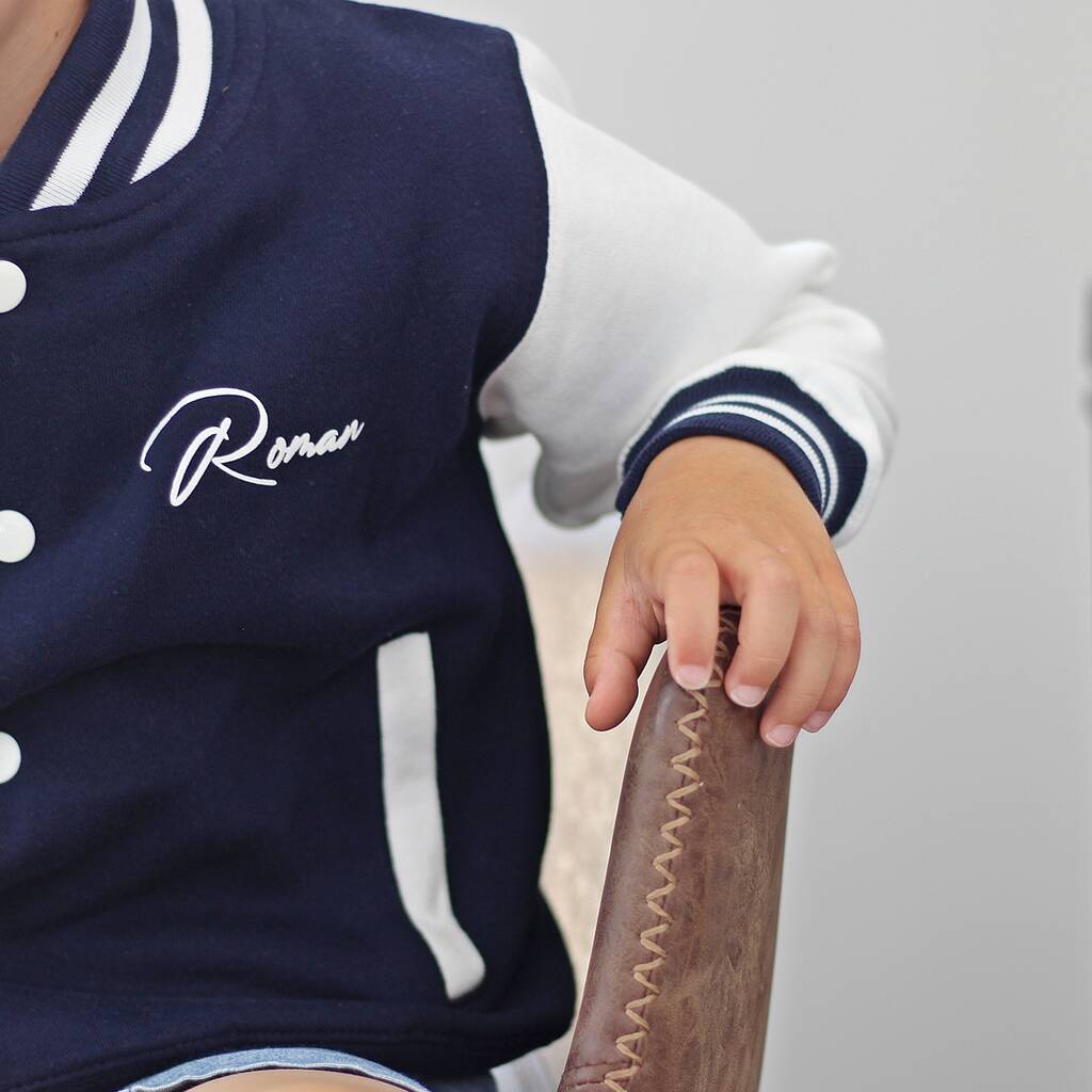 Personalised Kids' The New Society Varsity Jacket