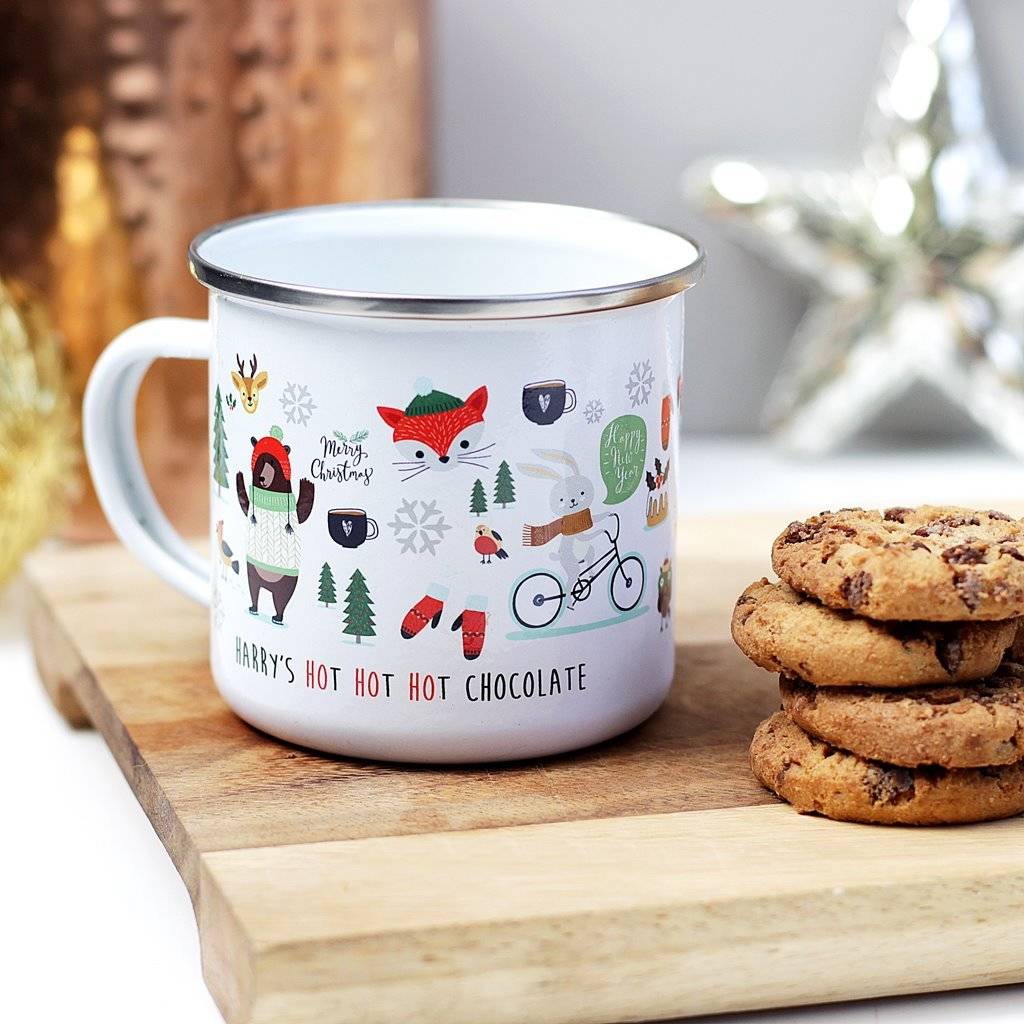 Personalised Child's Ho Ho Ho Hot Chocolate Mug