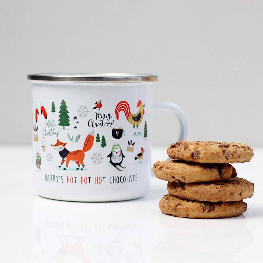 Personalised Child's Ho Ho Ho Hot Chocolate Mug