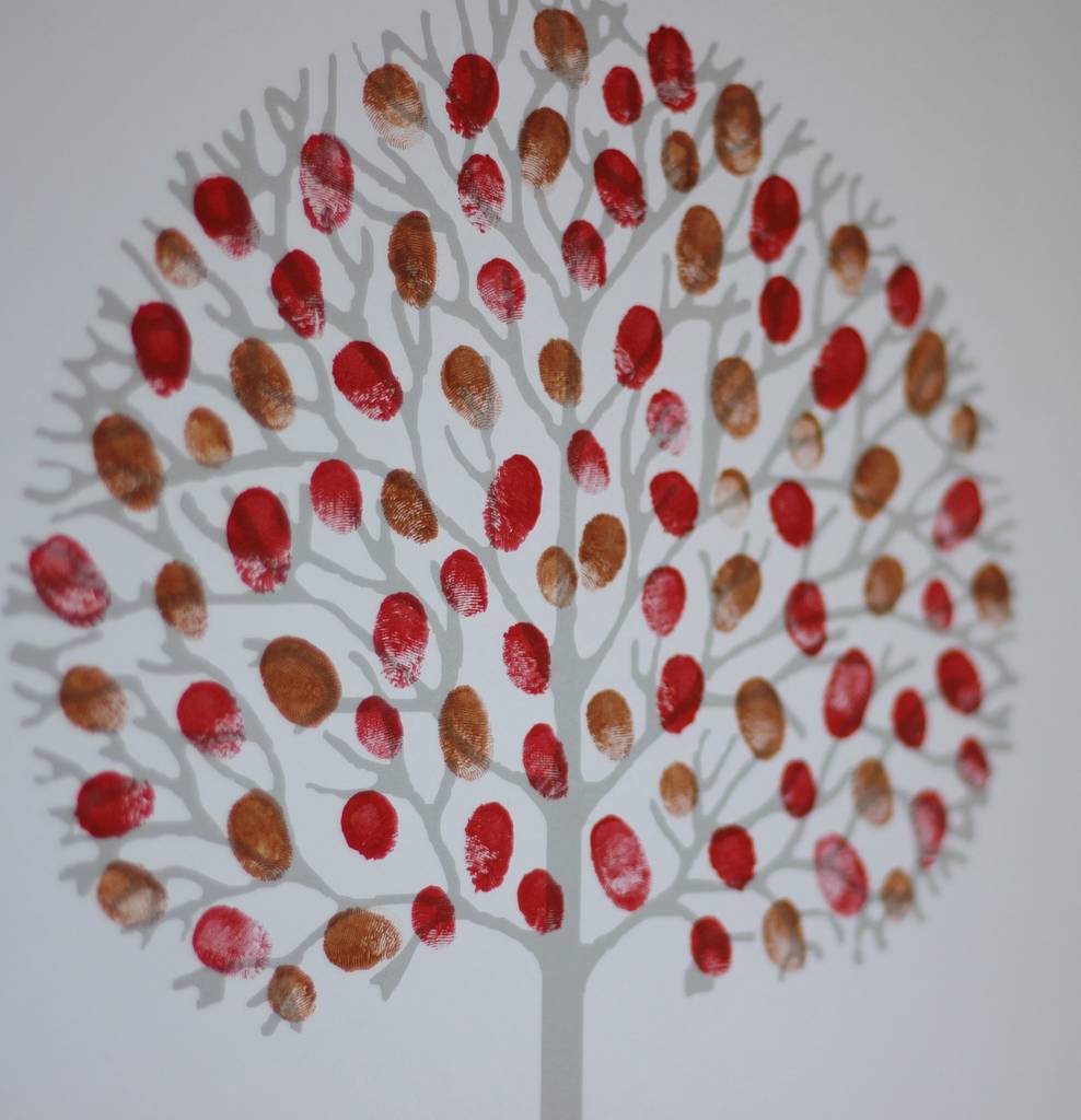 Personalised First Holy Communion Fingerprint Tree