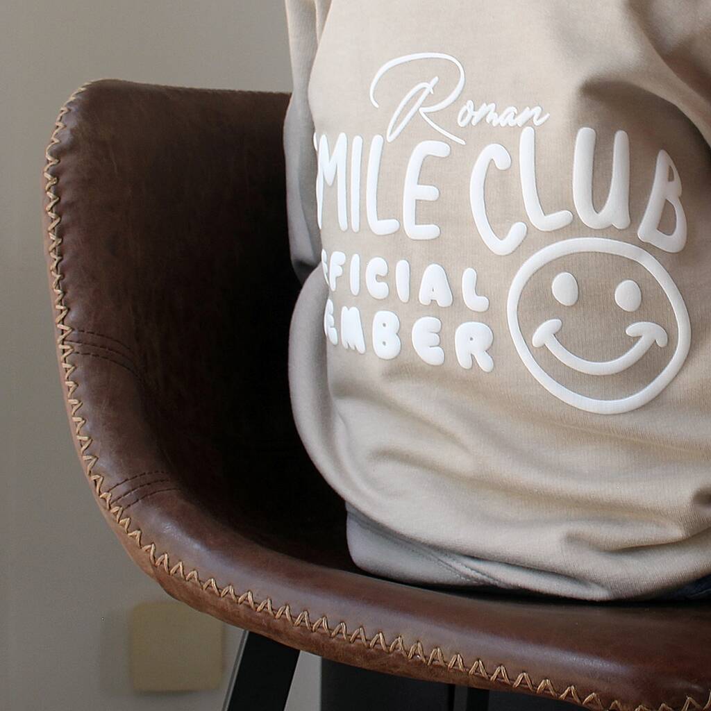 Personalised Kids' Smile Club Sweatshirt
