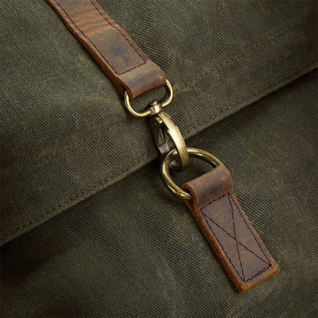 Personalised Waxed Canvas Backpack