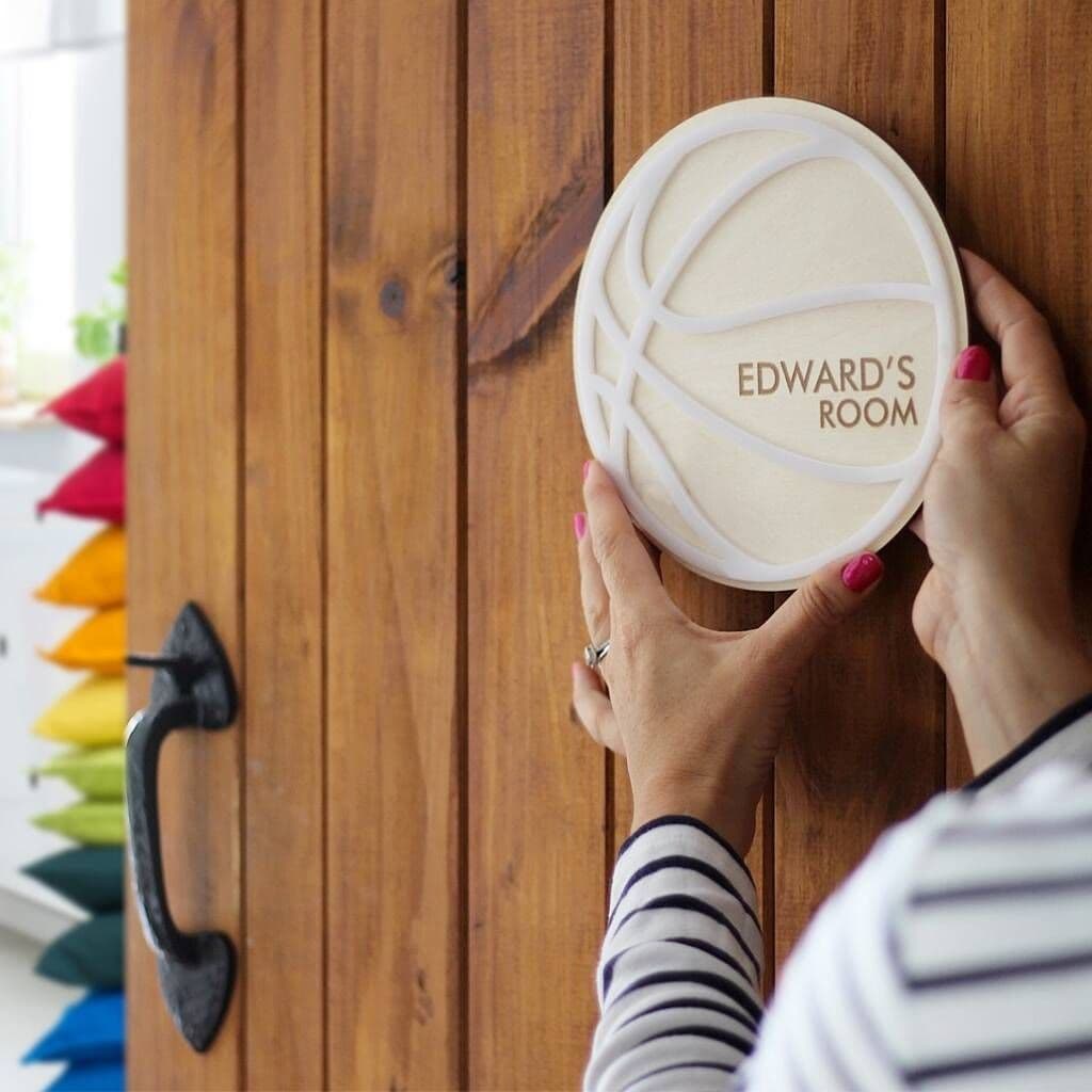 Personalised Basketball Door Hanger