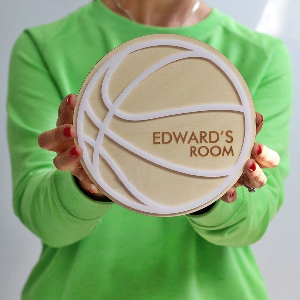 Personalised Basketball Door Hanger - view 2