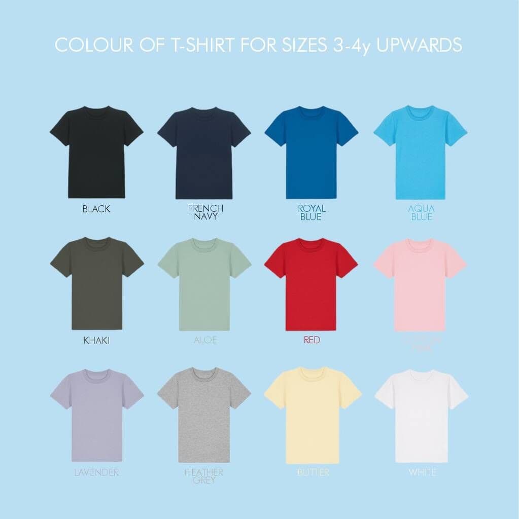 Personalised Birthday Age Organic T Shirt