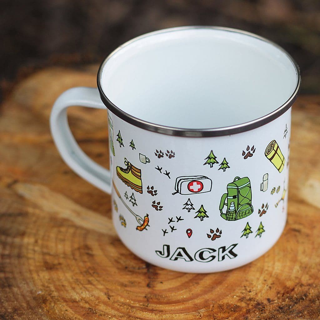 Personalised Camping Enamel Mug - view 4