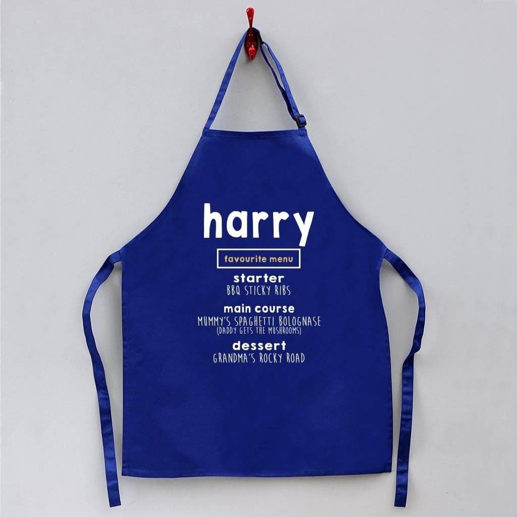 Personalised Child's 'Favourite Menu' Cooking Apron - view 2