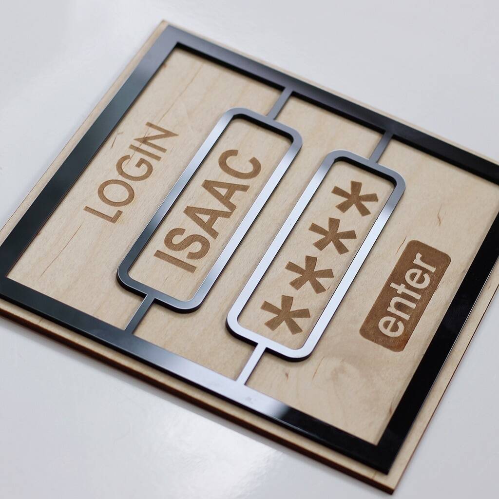 Personalised Child's Login Bedroom Sign - view 3