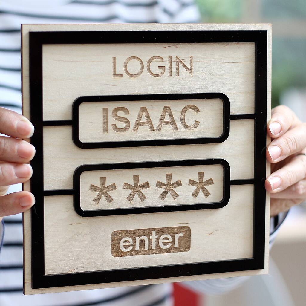 Personalised Child's Login Bedroom Sign - view 5