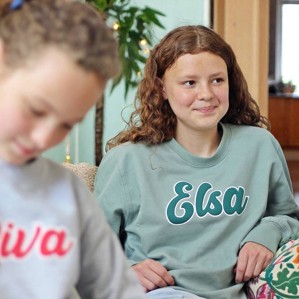 Personalised Child's 'Retro Print' Sweatshirt