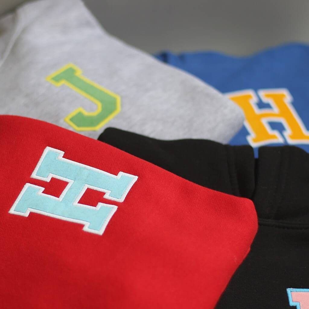 Personalised Children's Varsity Organic Hoodie - view 8