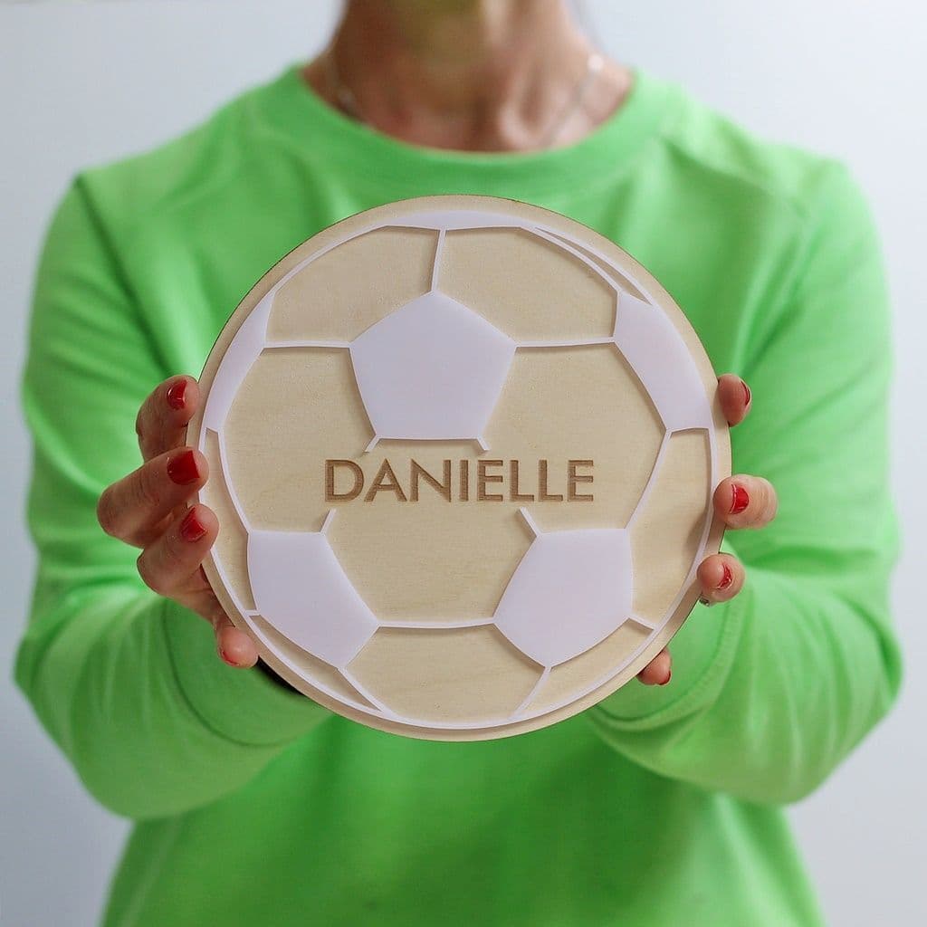Personalised Football Door Hanger - view 2
