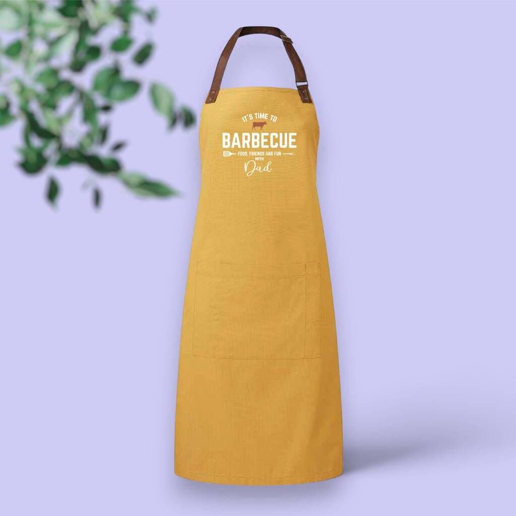 Personalised 'It's Time To Barbeque' Adult Apron - view 2