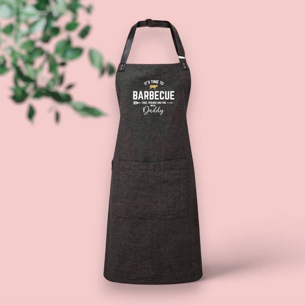 Personalised 'It's Time To Barbeque' Adult Apron - view 5