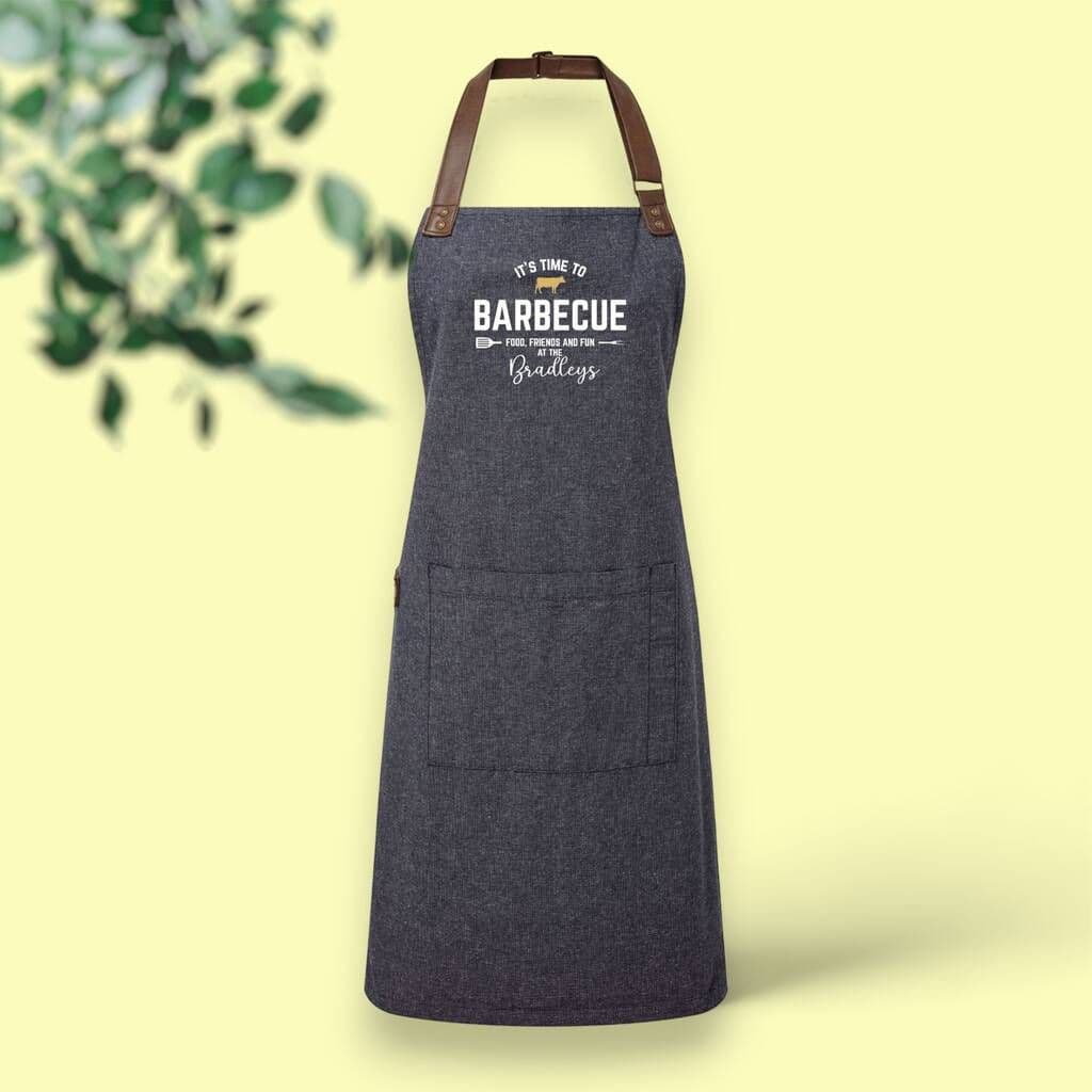 Personalised 'It's Time To Barbeque' Adult Apron - view 7