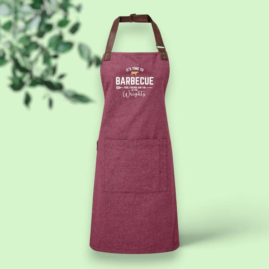 Personalised 'It's Time To Barbeque' Adult Apron - view 8