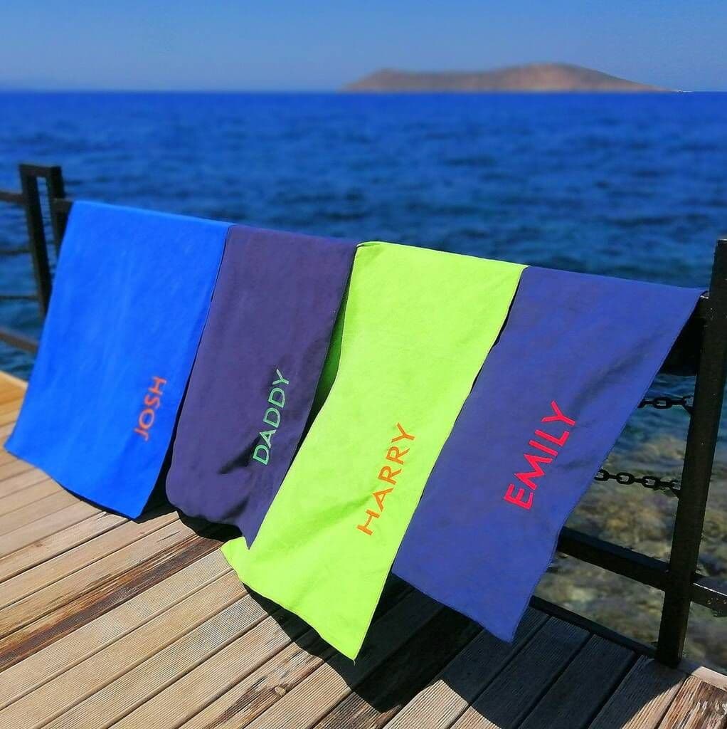 Personalised Microfibre Towels - view 2