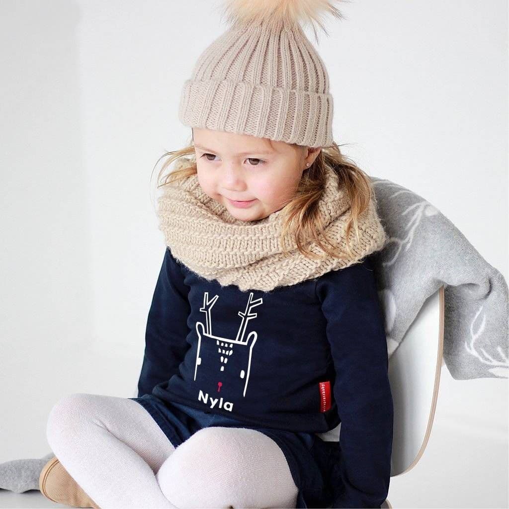 Personalised Nordic Deer Christmas T Shirt - view 2
