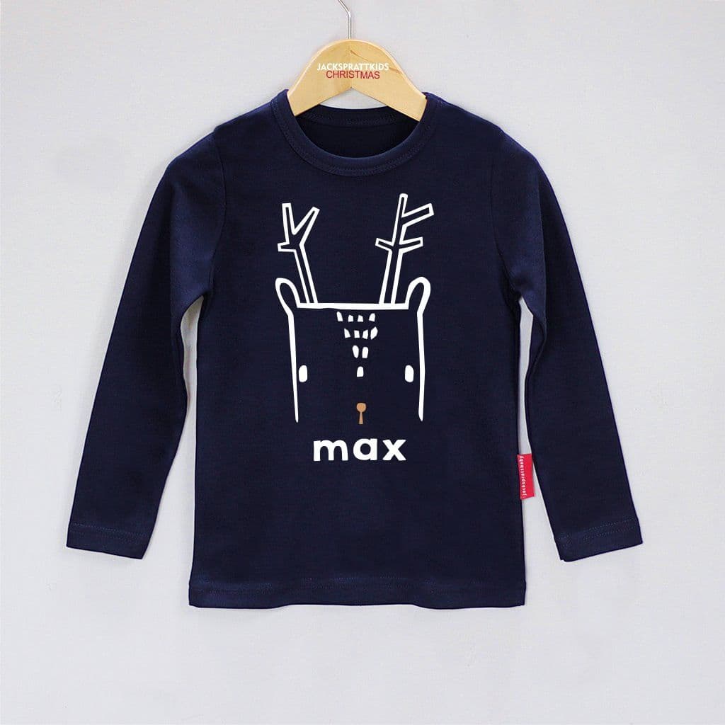 Personalised Nordic Deer Christmas T Shirt - view 4