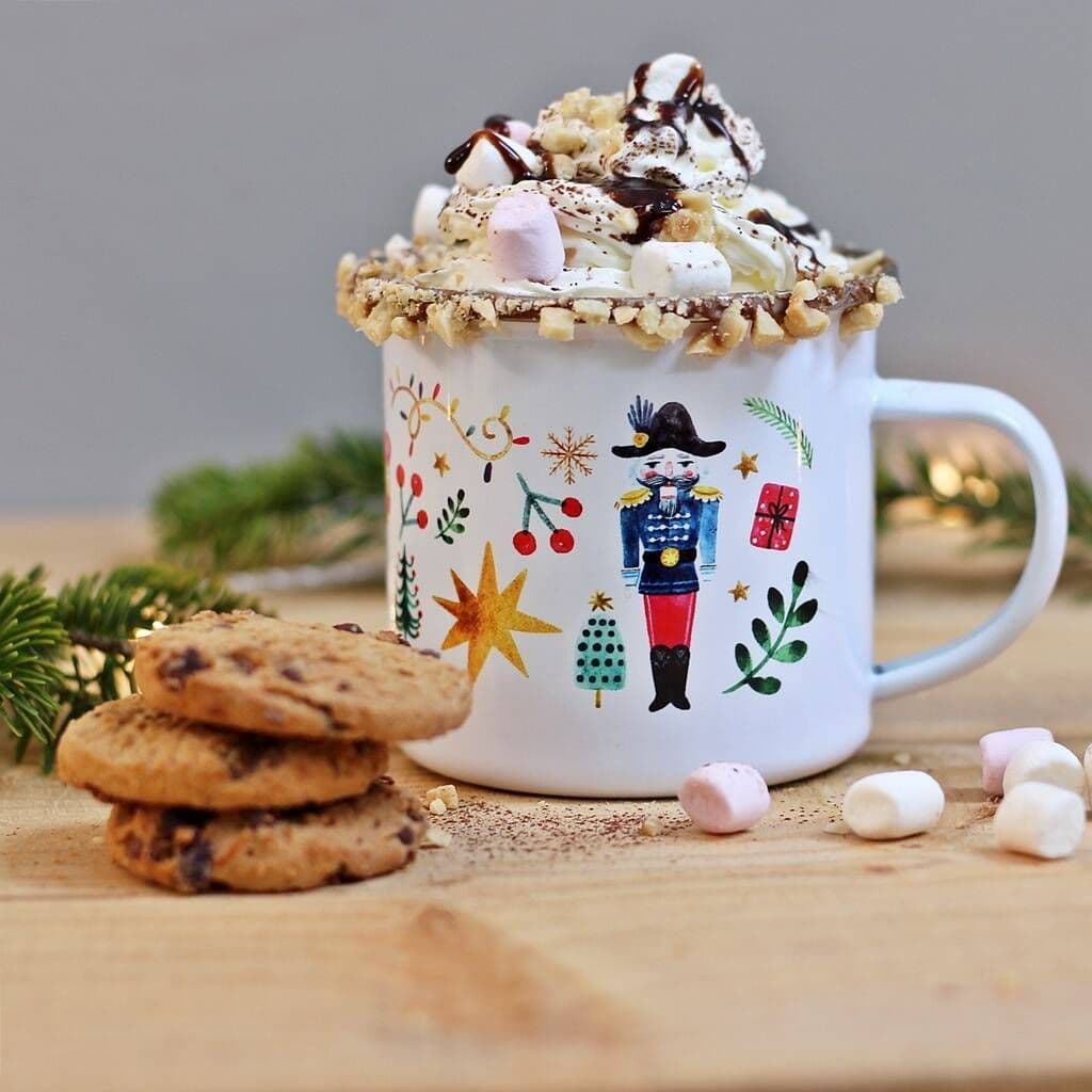Personalised Nutcracker Christmas Enamel Mug - view 3