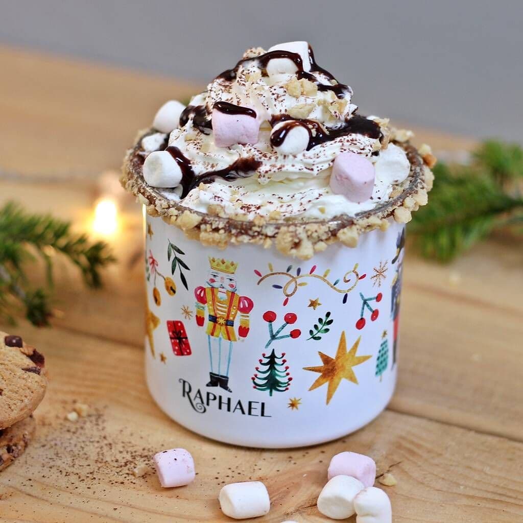 Personalised Nutcracker Christmas Enamel Mug - view 5