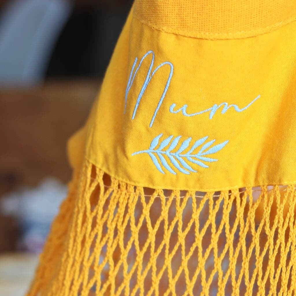 Personalised Organic Mesh Shopper - view 7