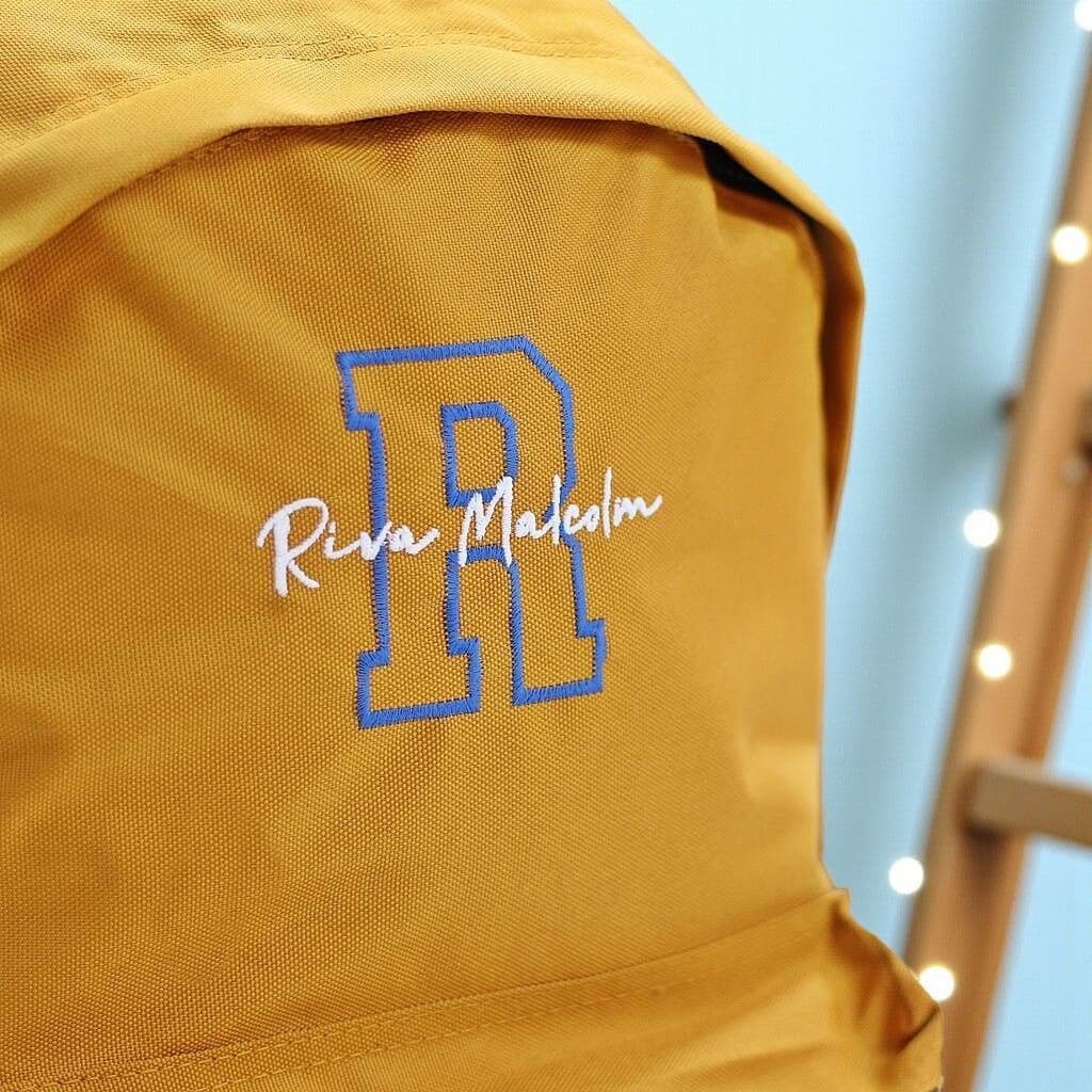 Personalised Recycled Embroidered Backpack - view 2