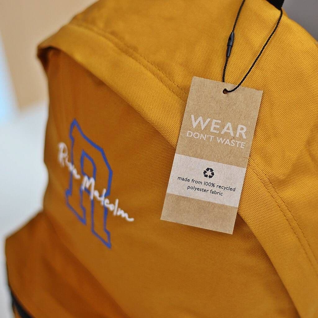 Personalised Recycled Embroidered Backpack - view 5