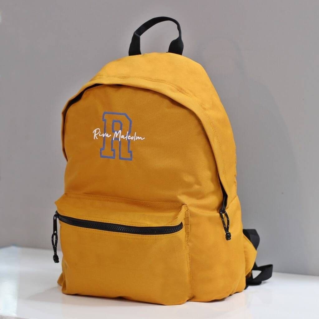 Personalised Recycled Embroidered Backpack - view 9