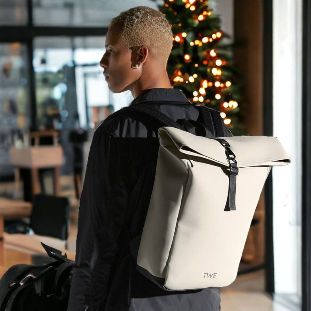 Personalised Recycled Pu Matte Backpack - view 3