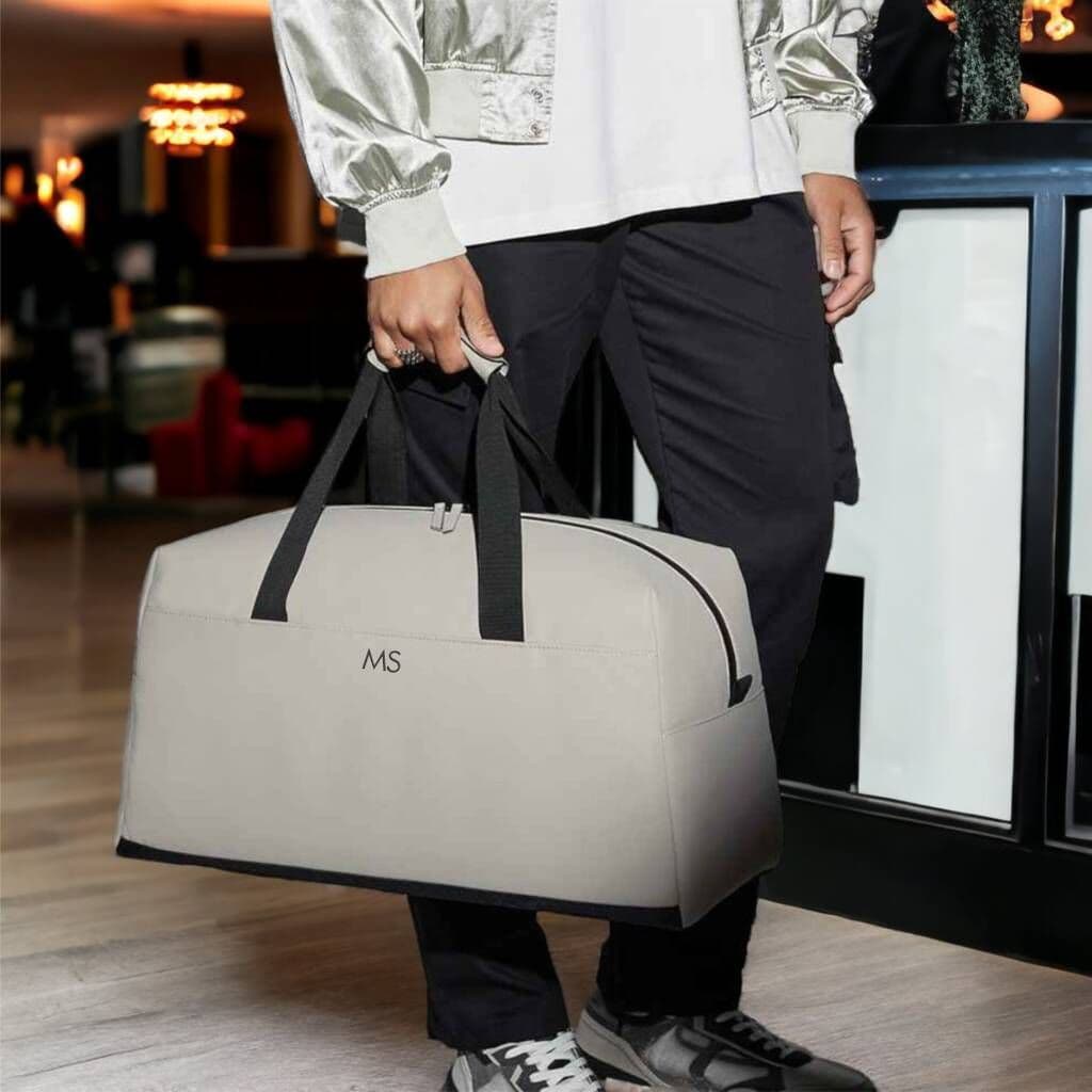 Personalised Recycled Pu Matte Weekend Bag