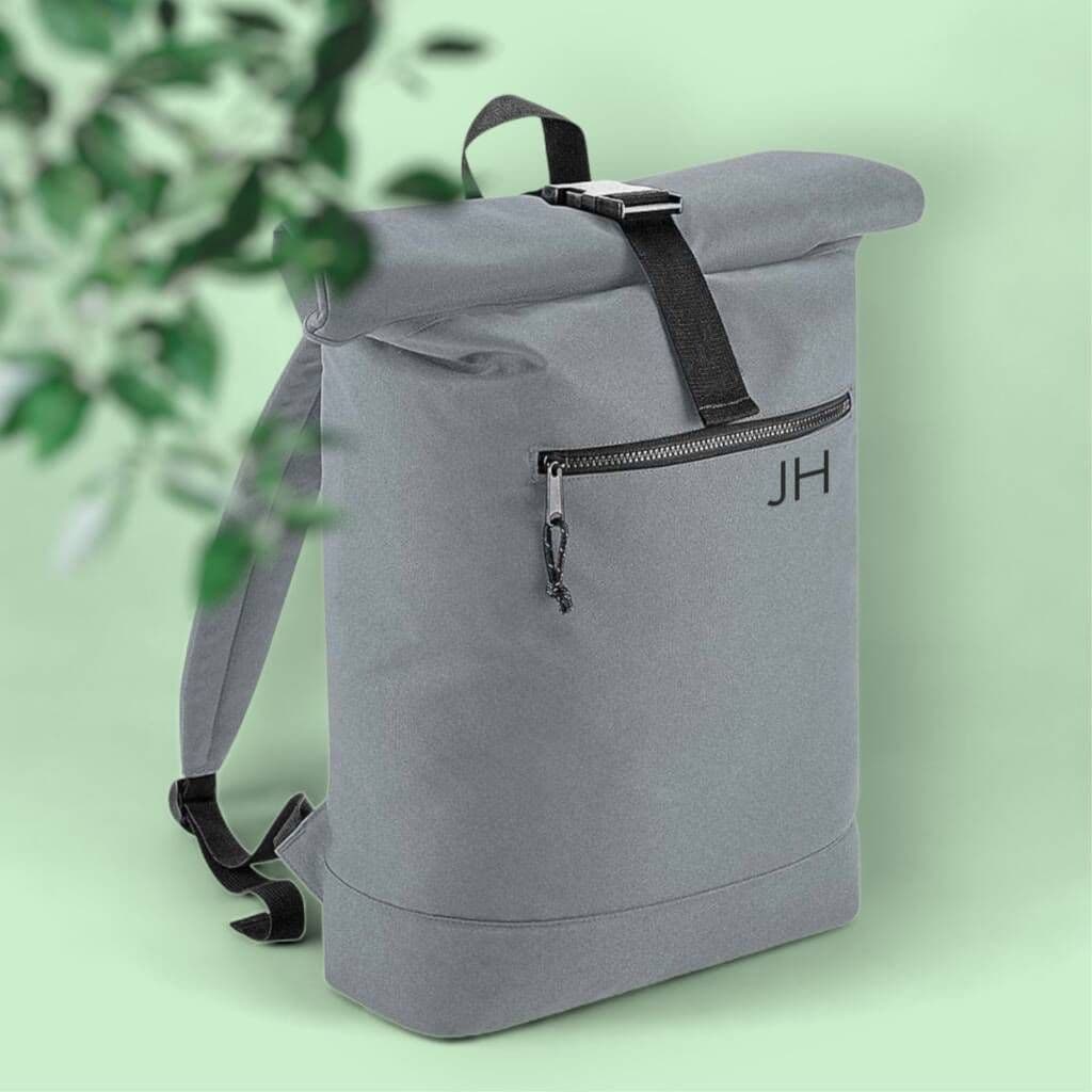 Personalised Recycled Roll Top Backpack - view 2