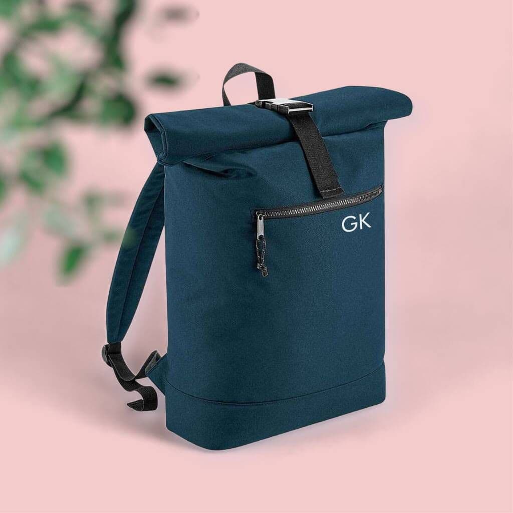 Personalised Recycled Roll Top Backpack - view 4