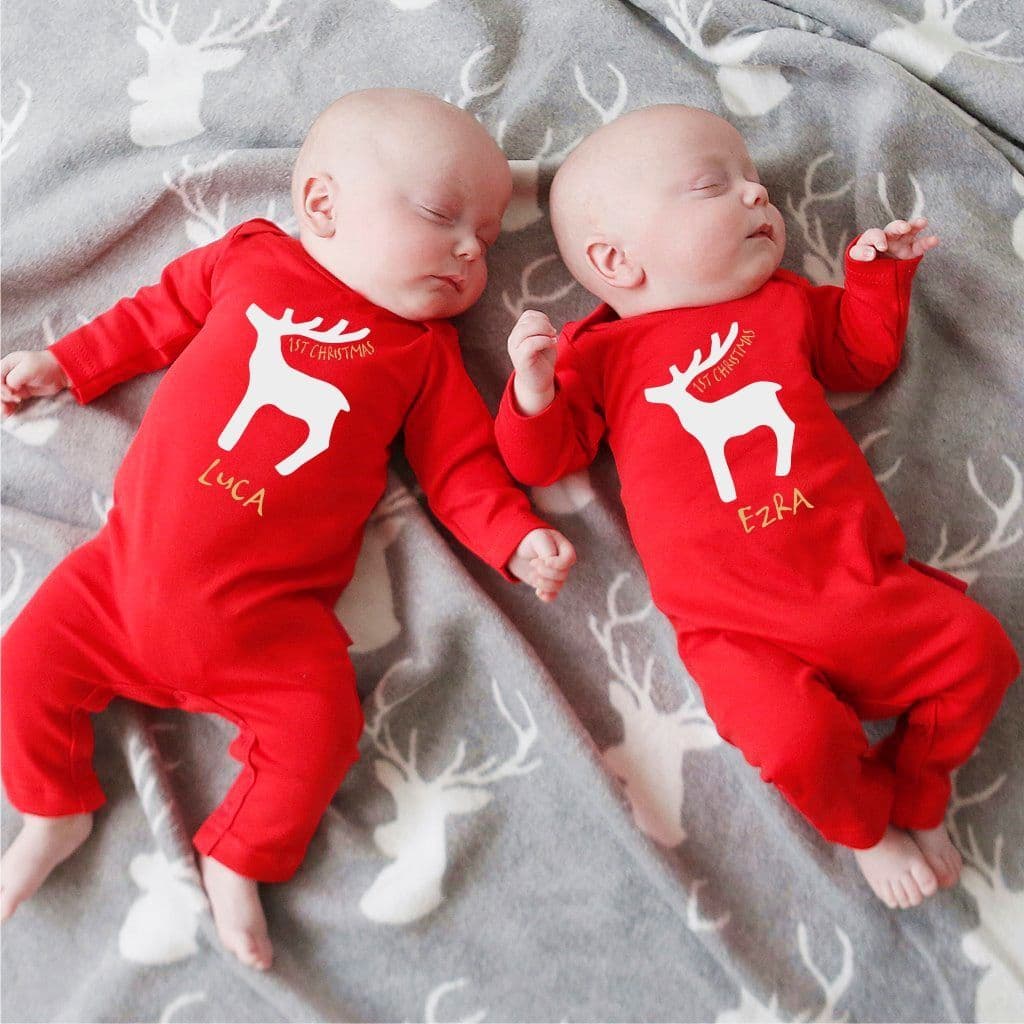 Personalised Rudolf Christmas Romper - view 2