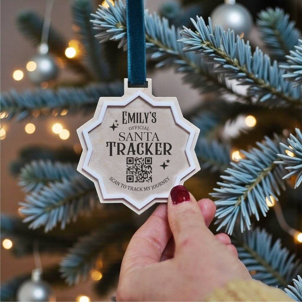 Personalised Santa Tracker Christmas Decoration â€” This Personalised Santa Tracker Christmas Decoration is a magical way to bring the joy and excitement of Christmas to a child