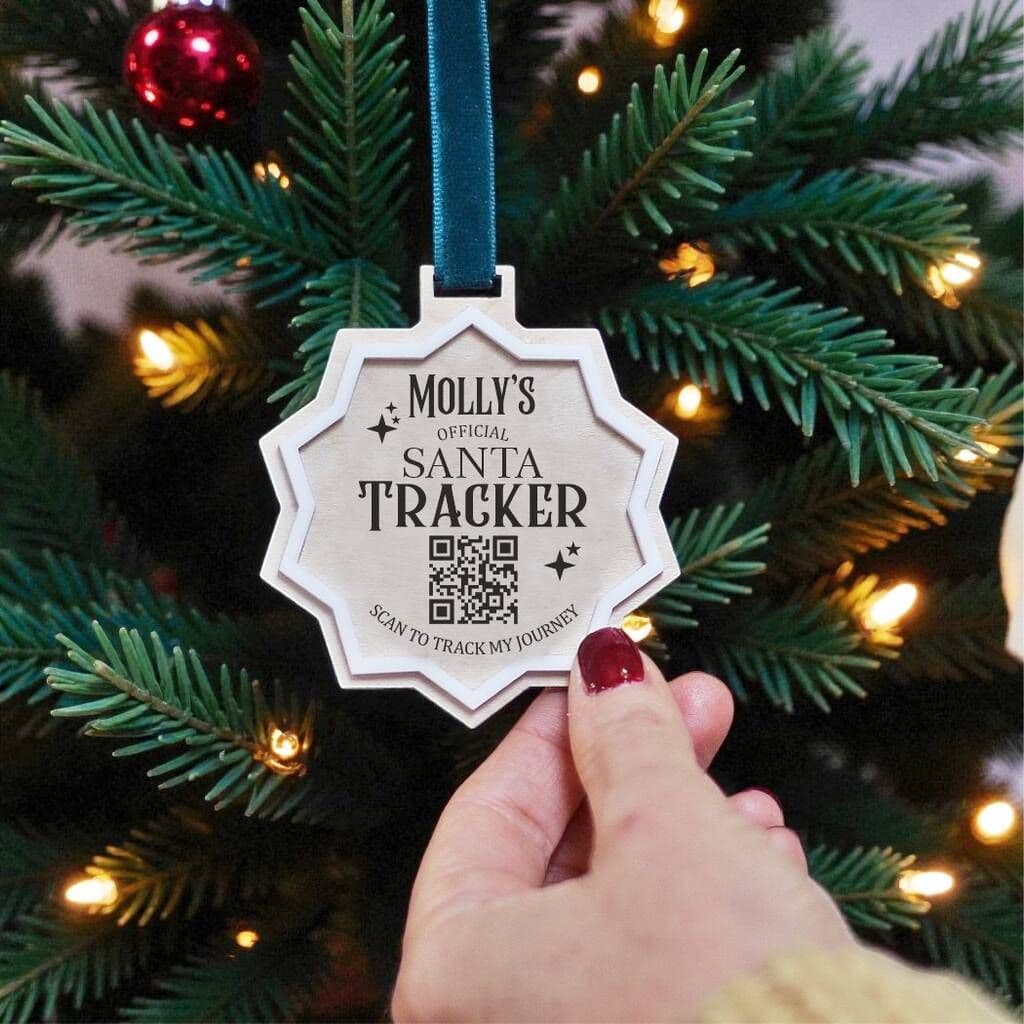 Personalised Santa Tracker Christmas Decoration â€” This Personalised Santa Tracker Christmas Decoration is a magical way to bring the joy and excitement of Christmas to a child
