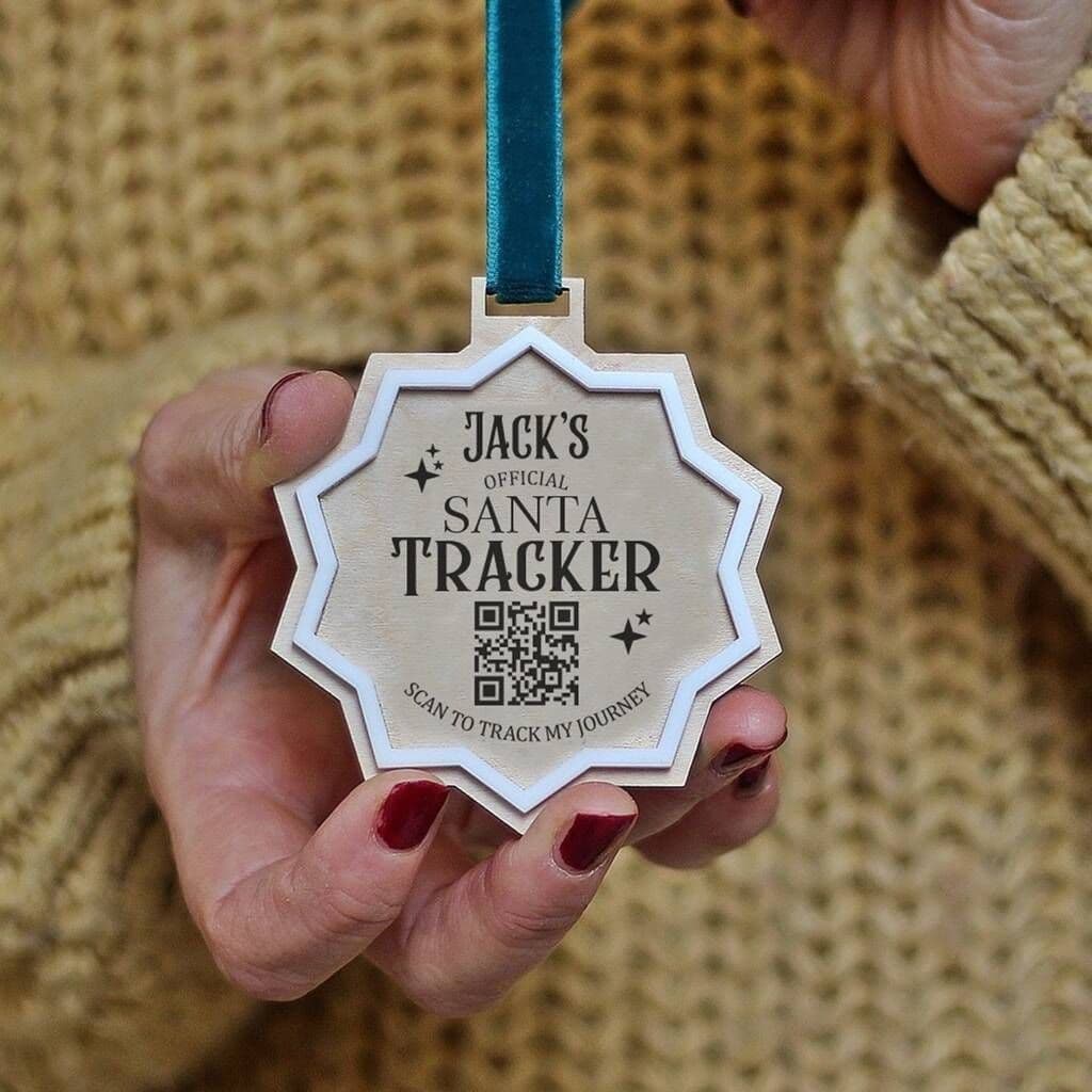 Personalised Santa Tracker Christmas Decoration â€” This Personalised Santa Tracker Christmas Decoration is a magical way to bring the joy and excitement of Christmas to a child