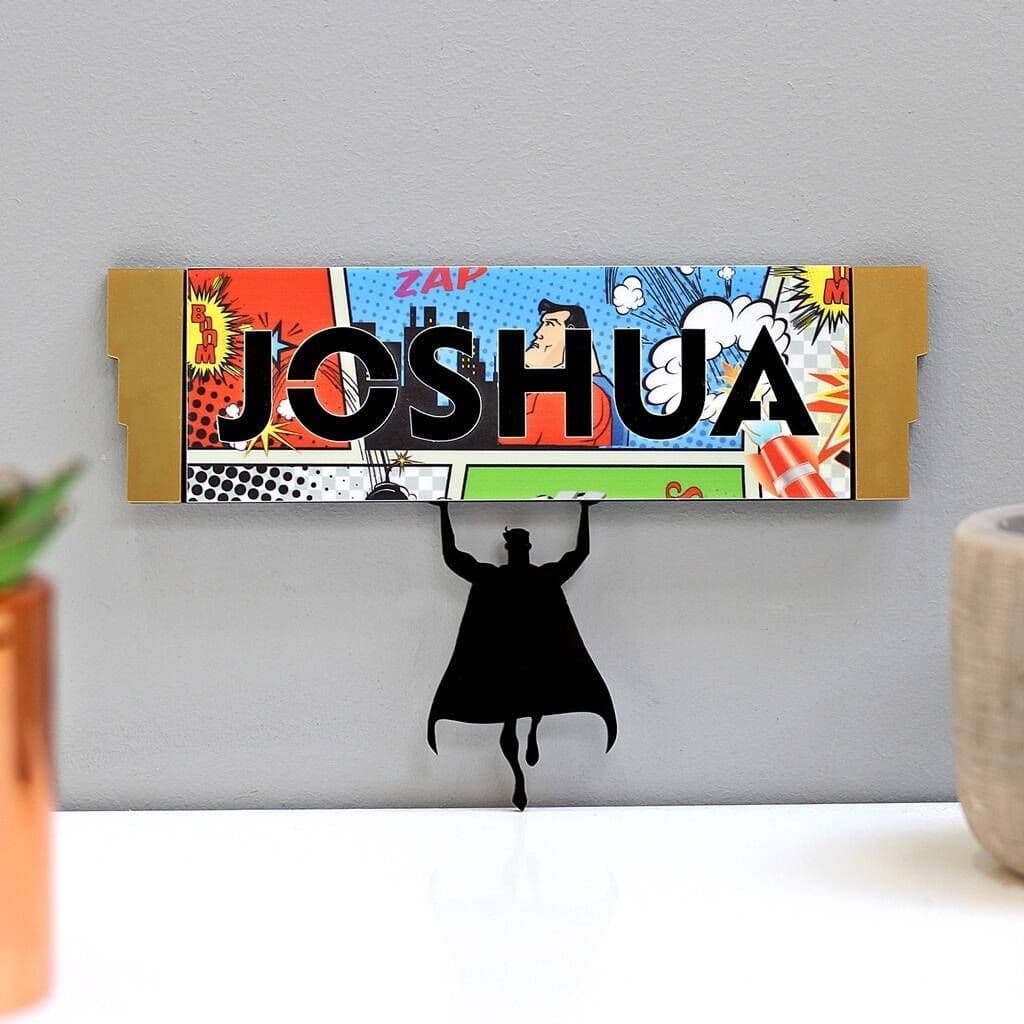 Personalised Superhero Bedroom Door Sign