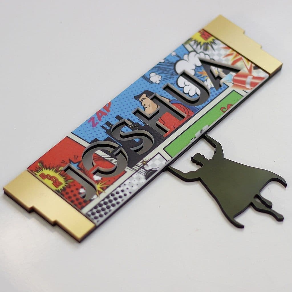 Personalised Superhero Bedroom Door Sign - view 5