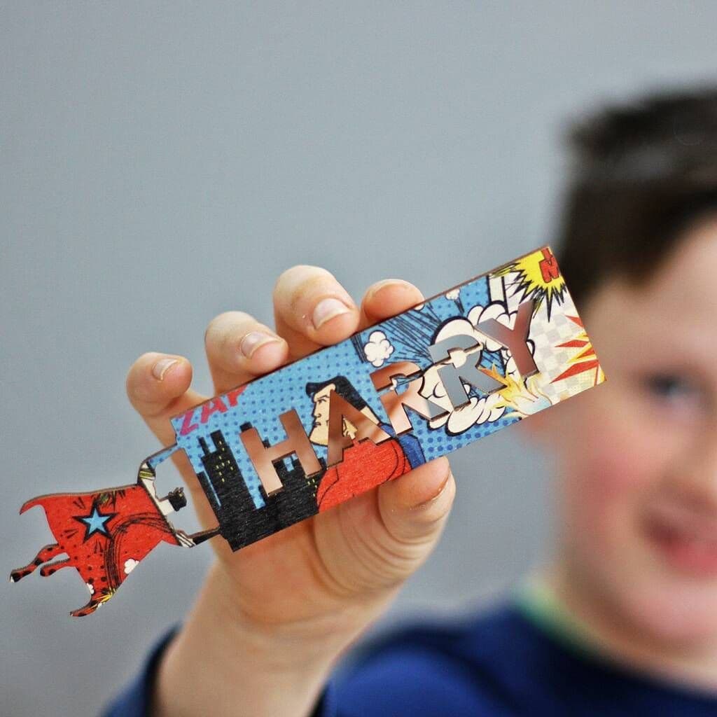 Personalised Superhero Bookmark - view 2