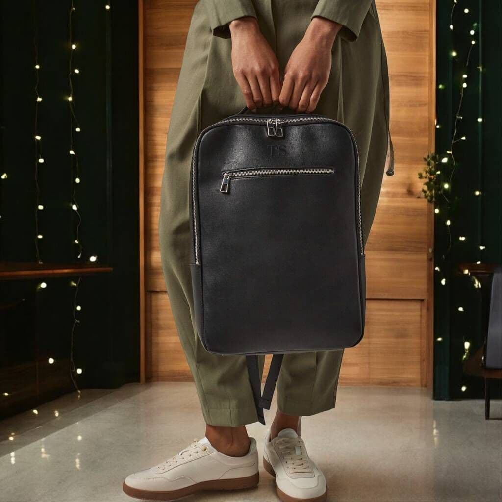 Personalised Tailored Luxe  PU Recycled Backpack