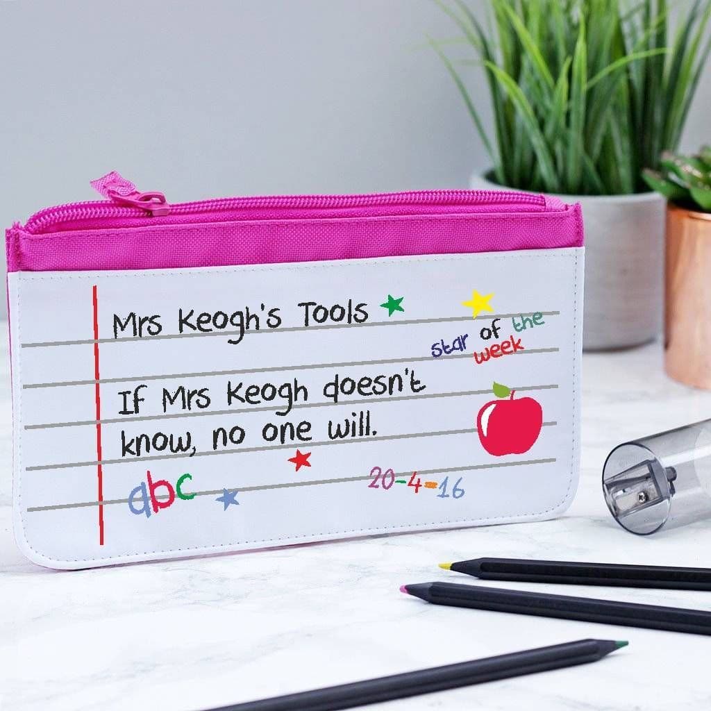 Personalised Teacher Whiteboard Pencil Case