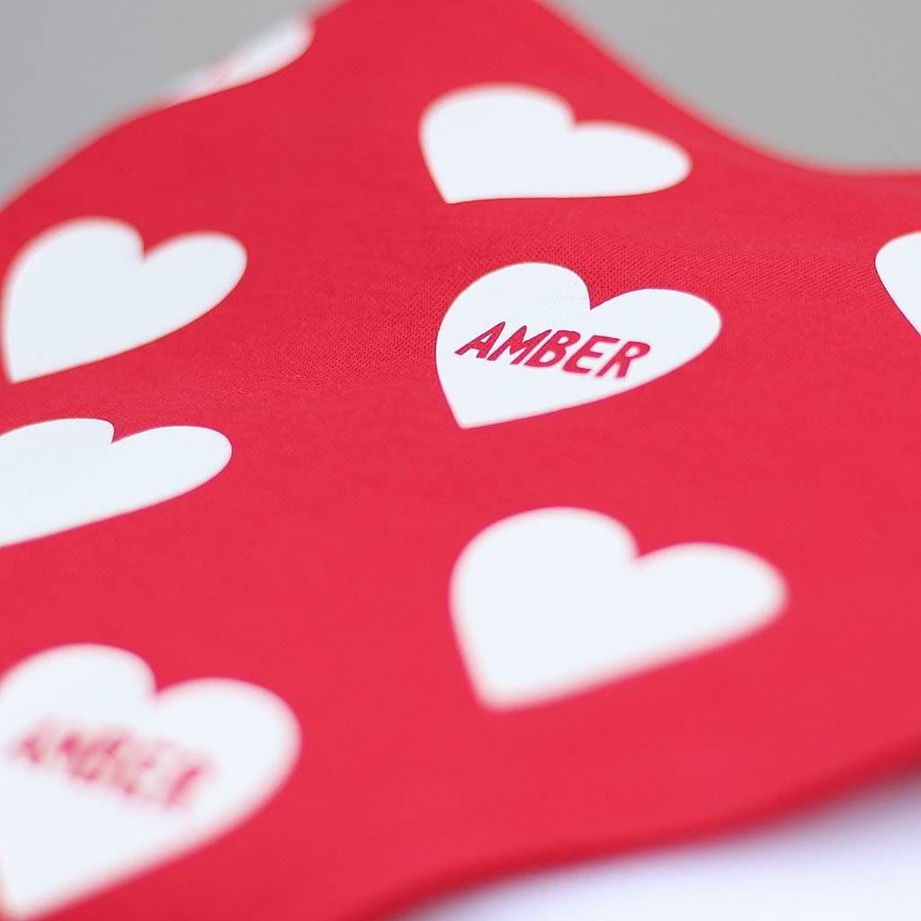 Personalised Valentine Bandana Bib - view 3