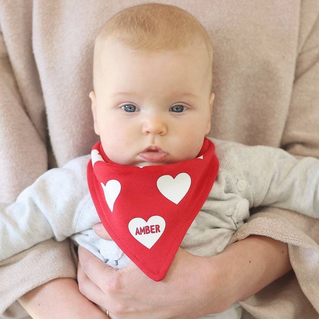 Personalised Valentine Bandana Bib - view 4