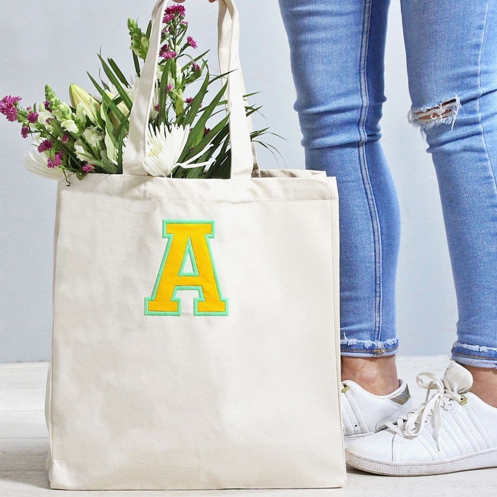 Personalised Varsity Canvas Classic Shopper