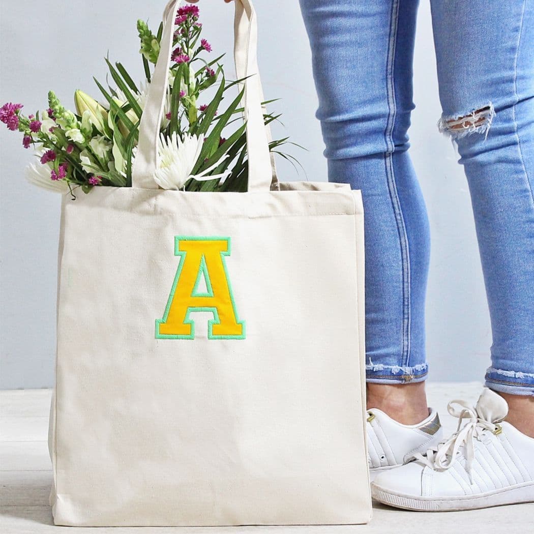 Personalised Varsity Canvas Classic Shopper
