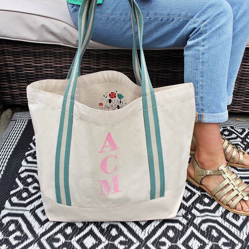 Personalised You Are Awesome Organic Canvas Bag - view 2