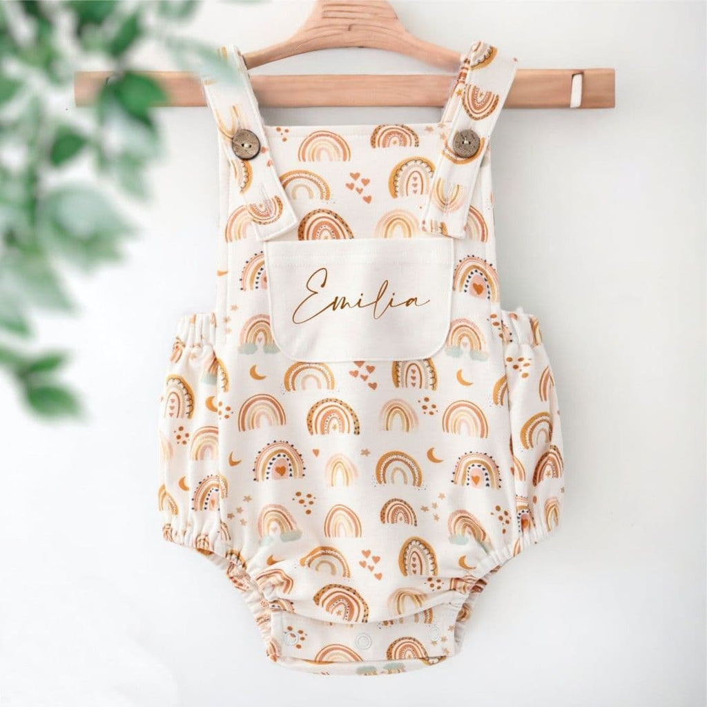 Rainbow Baby Dungaree Romper